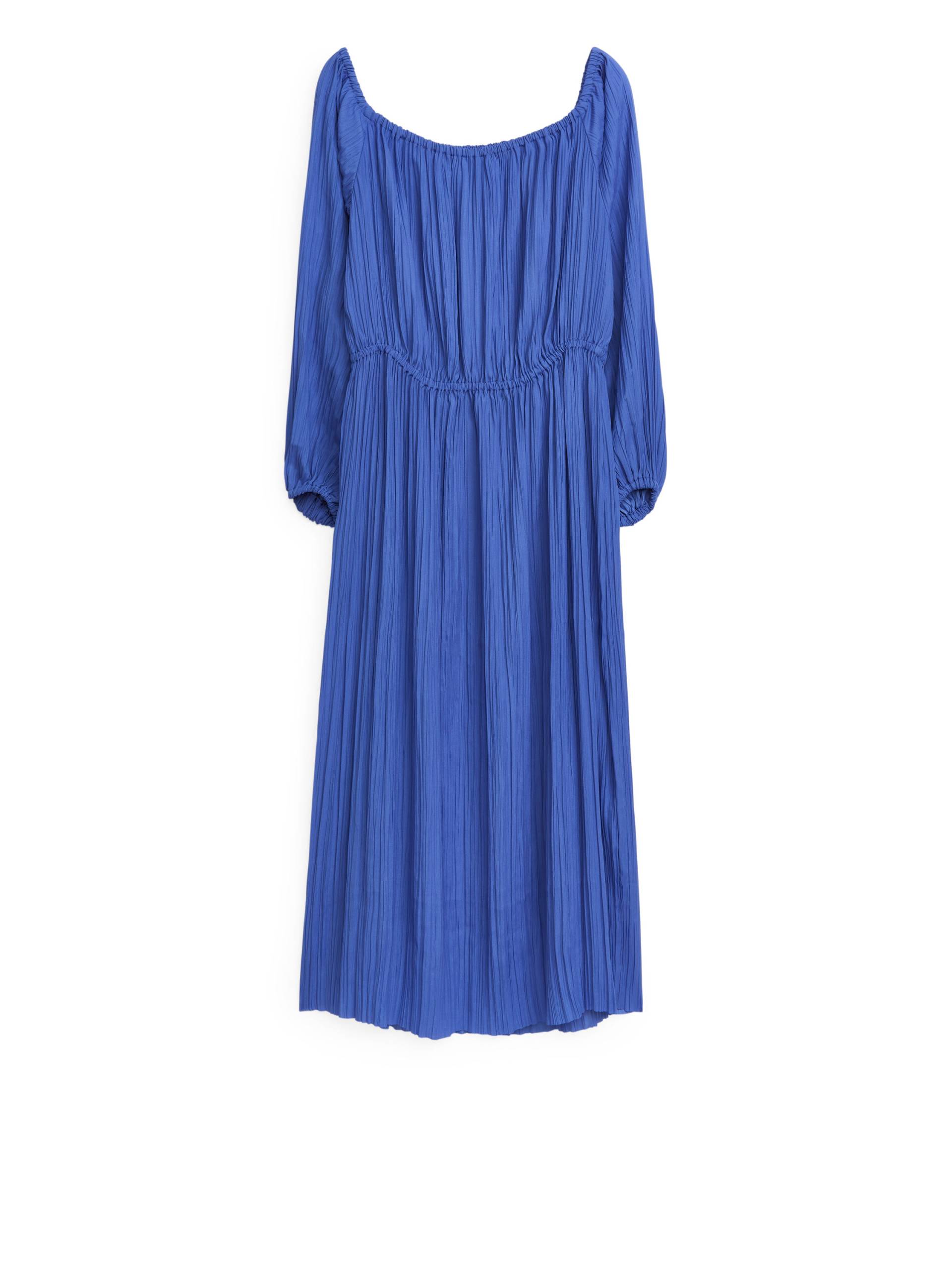 Arket Crinkle-Midikleid Blau, Alltagskleider in Größe 44. Farbe: Blue von Arket