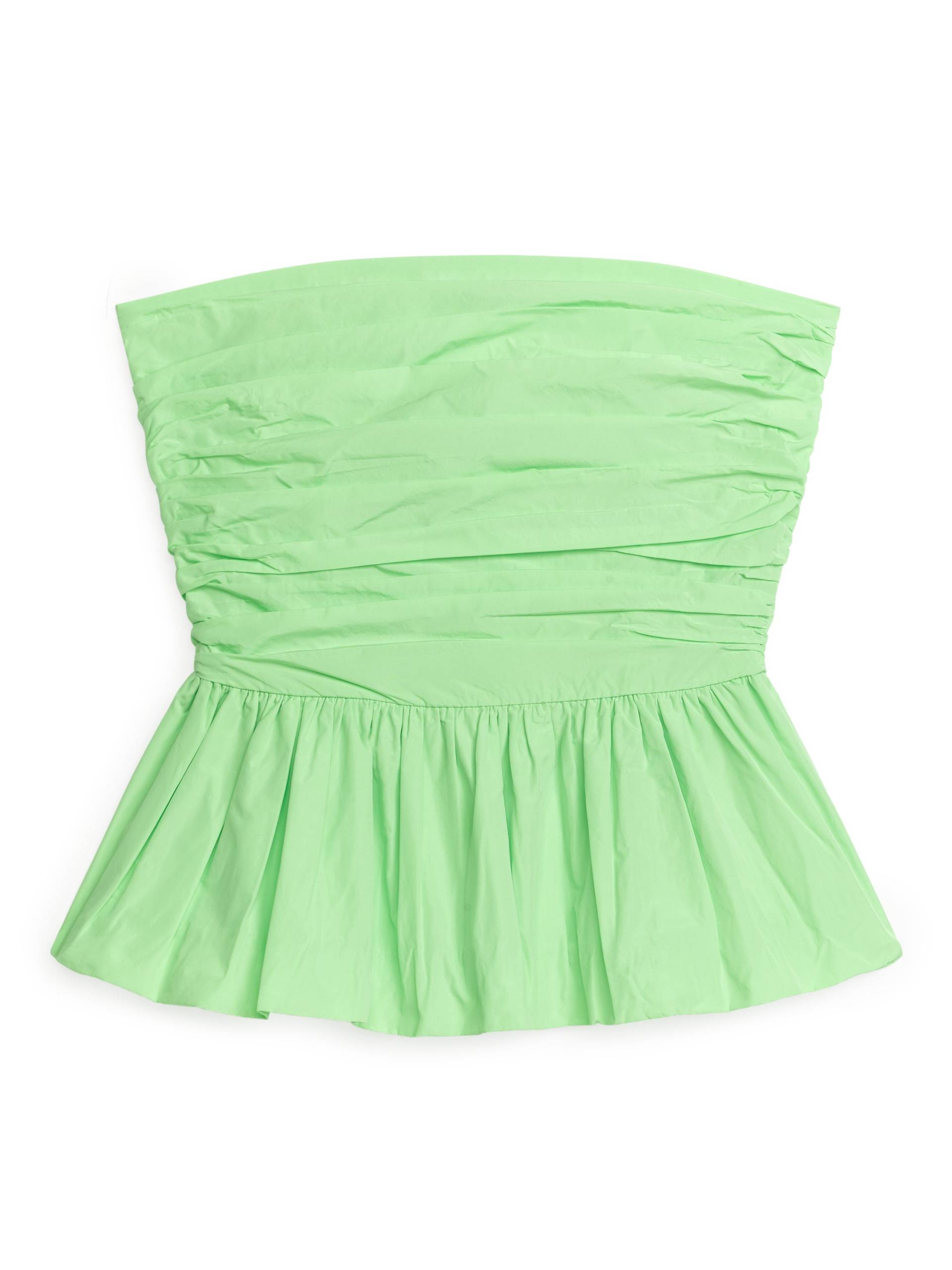 Arket Gerüschter Bustier Grün, Tops in Größe 34. Farbe: Green von Arket