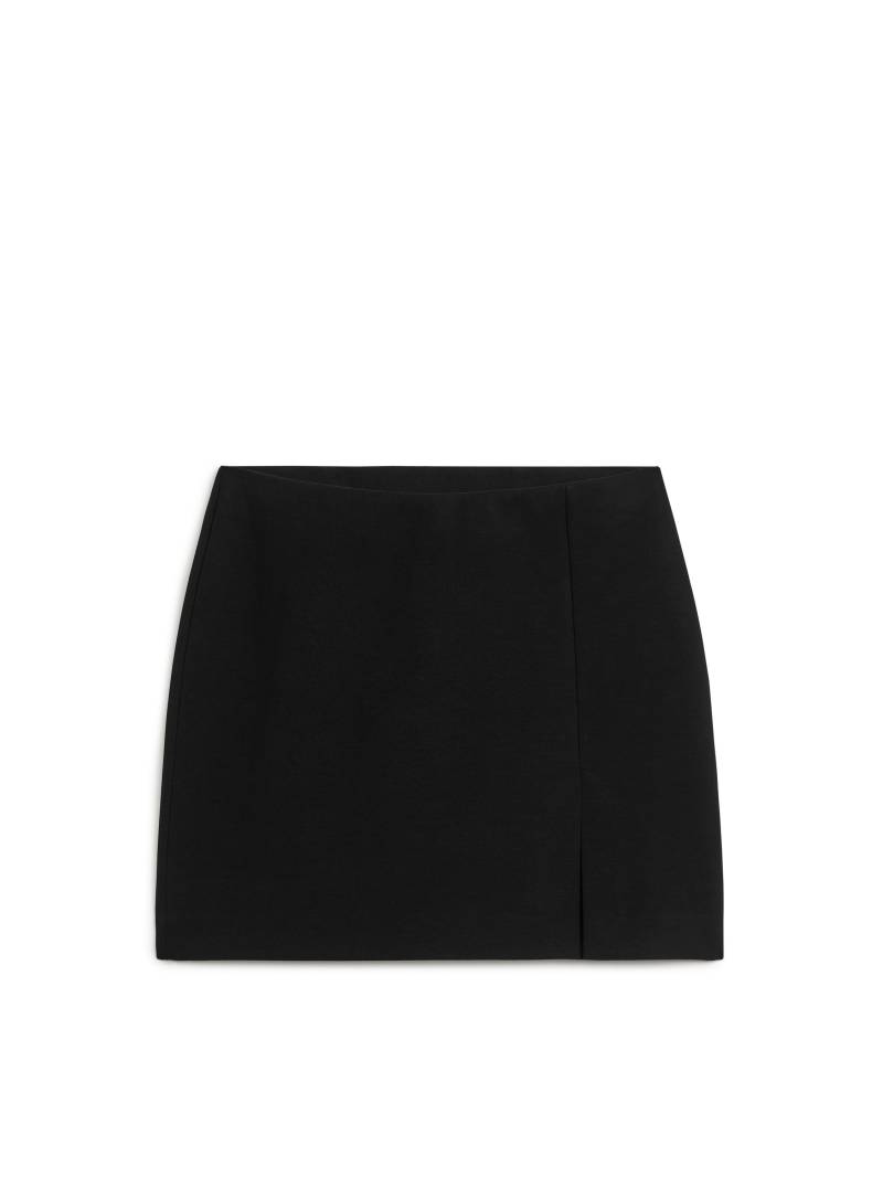 Arket Jersey-Minirock Schwarz, Röcke in Größe L. Farbe: Black von Arket