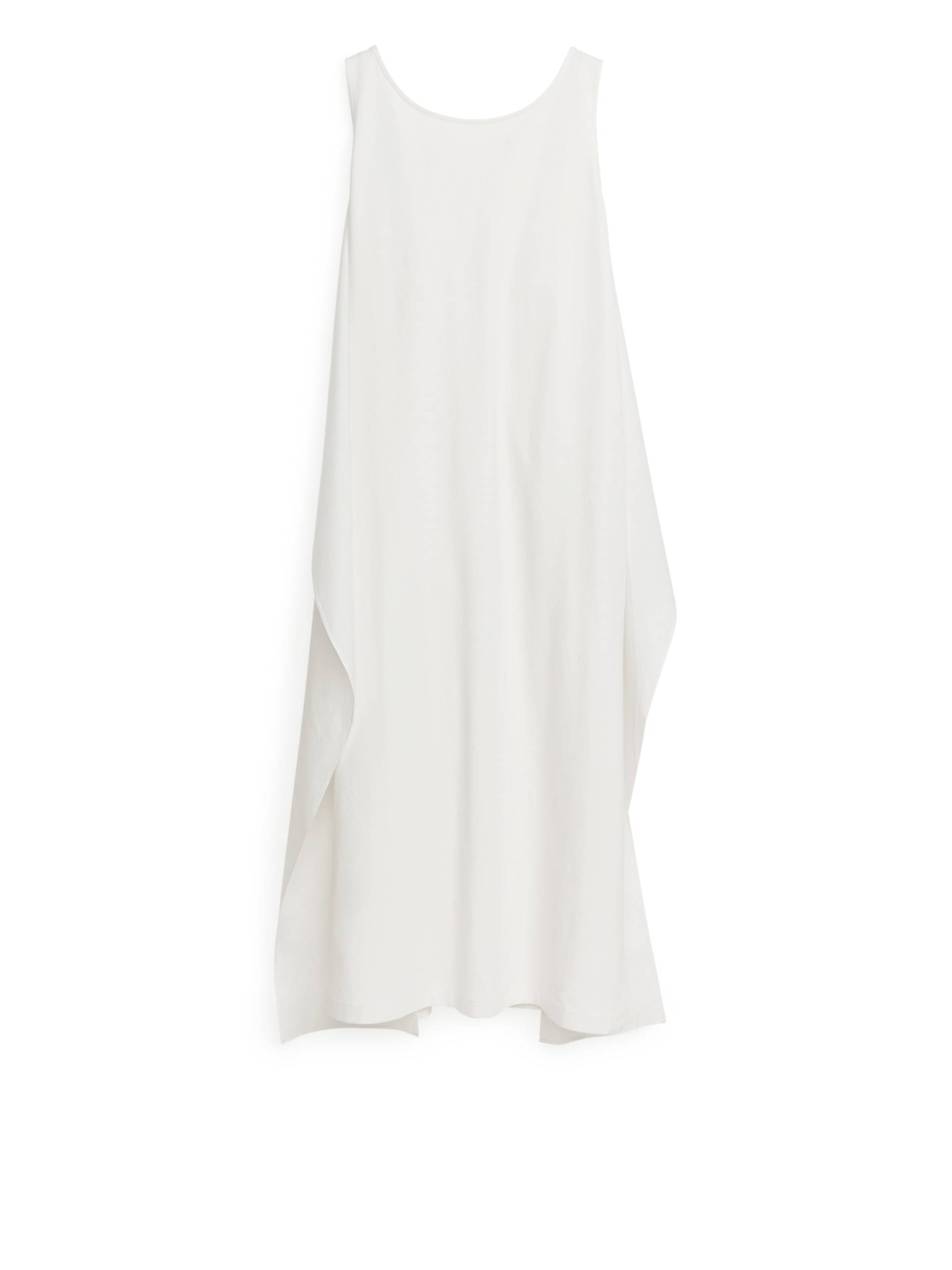 Arket Jerseykleid mit Popeline-Details Weiß, Alltagskleider in Größe M. Farbe: White von Arket