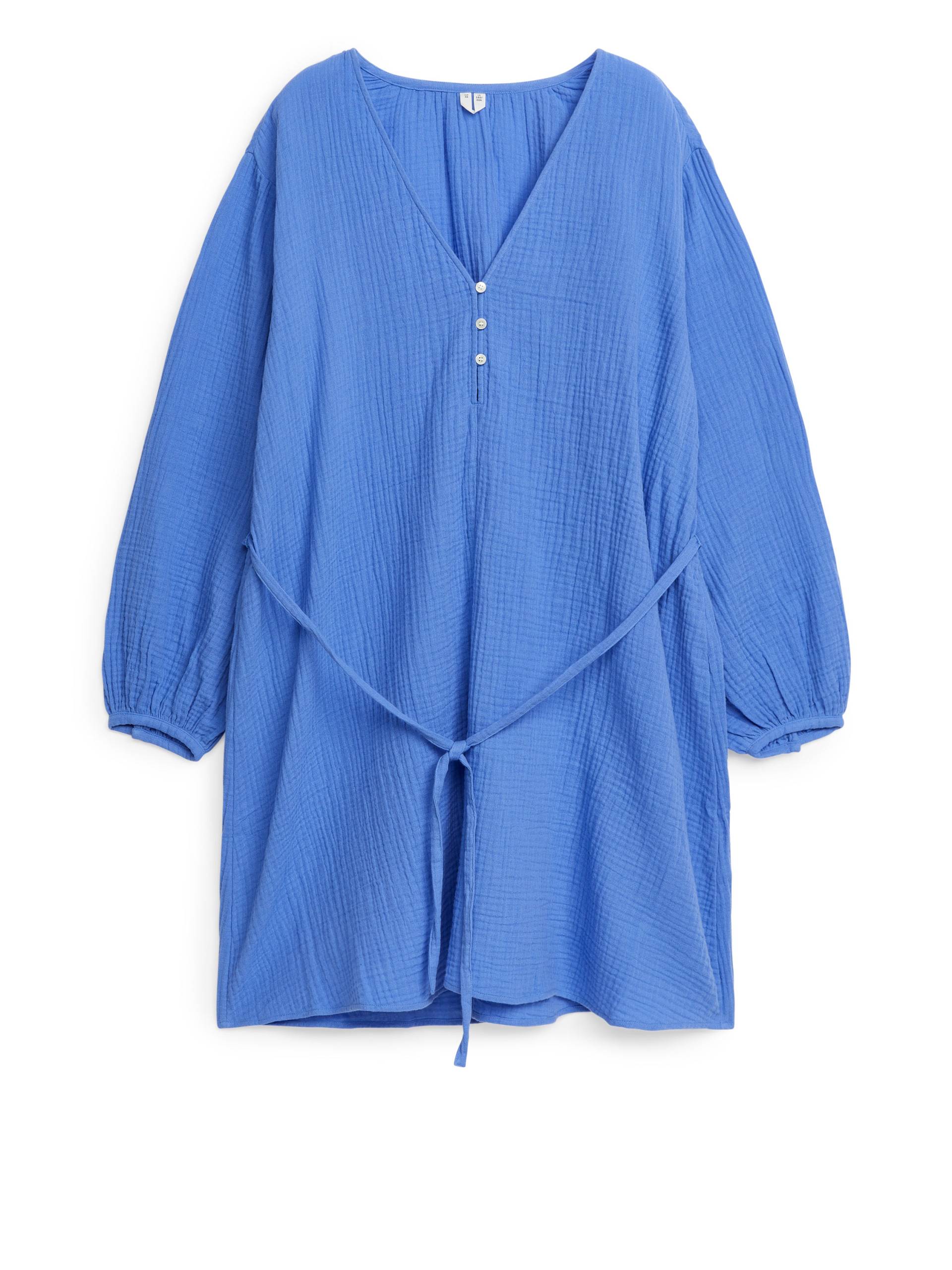 Arket Minikleid aus Baumwolle Blau, Alltagskleider in Größe 42. Farbe: Blue von Arket