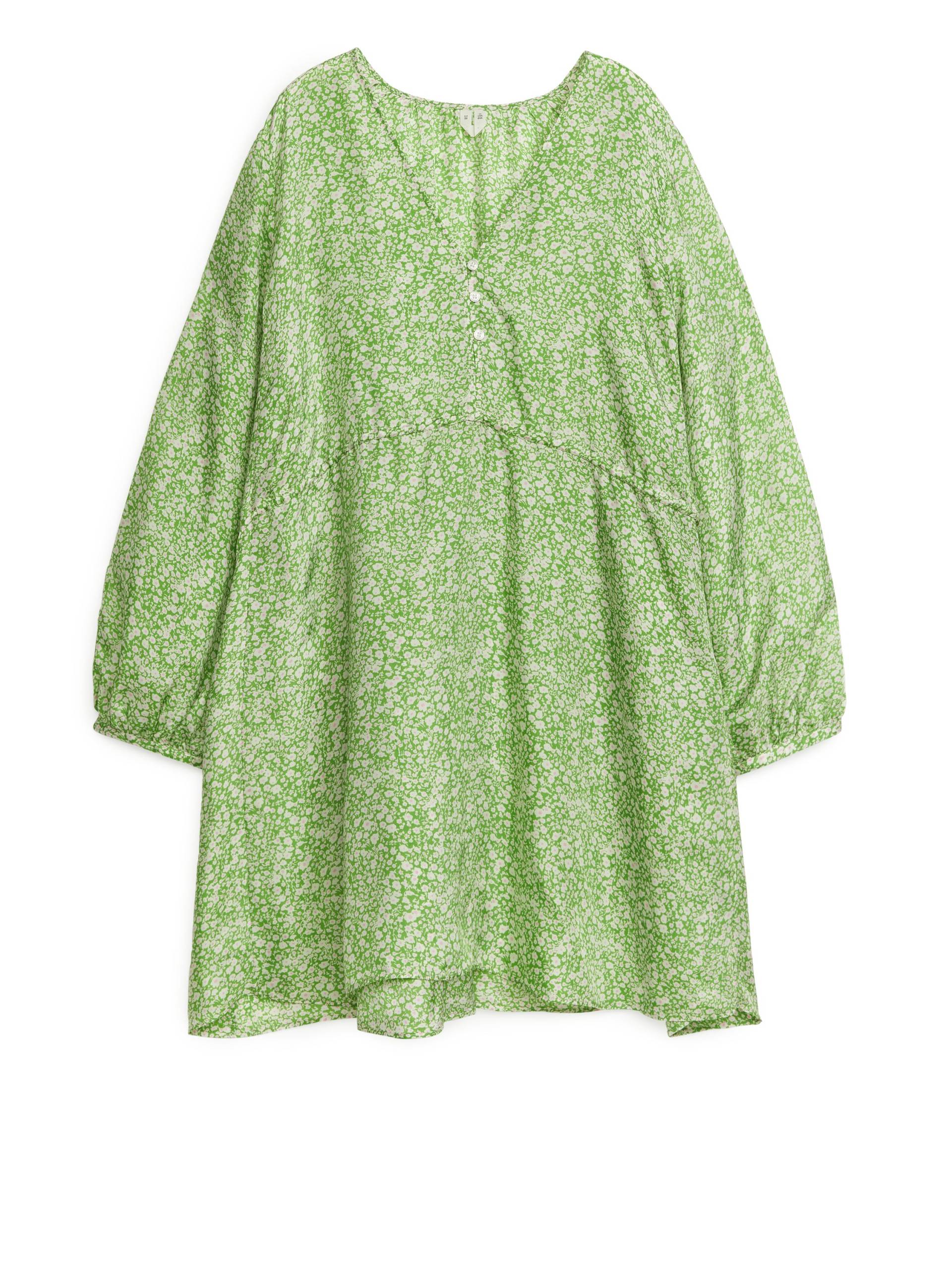 Arket Minikleid in A-Linie Grün/Weiß, Alltagskleider Größe 36. Farbe: Green/white von Arket