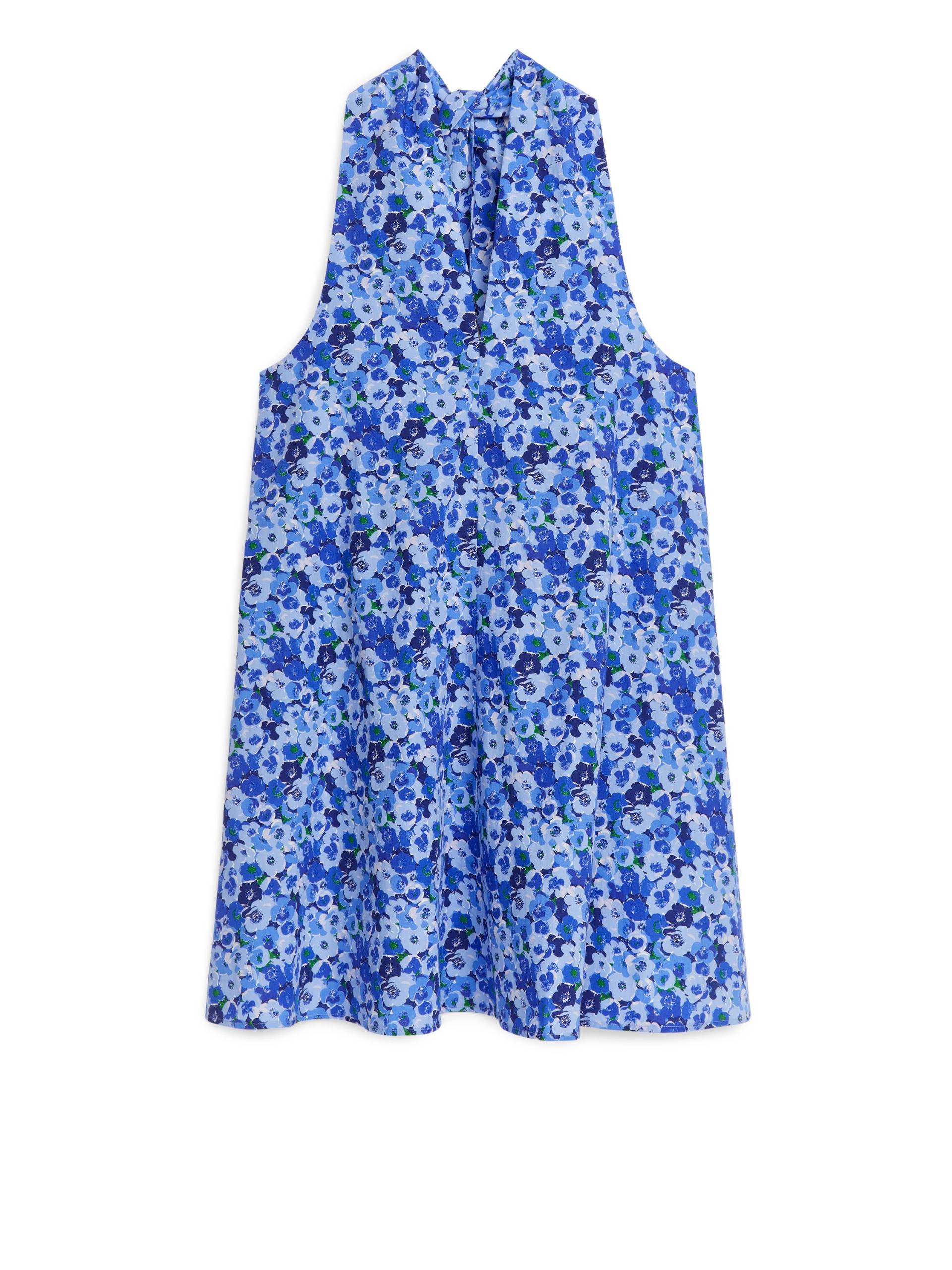 Arket Popeline-Kleid mit Blumenmuster Blau, Alltagskleider in Größe 42. Farbe: Blue von Arket