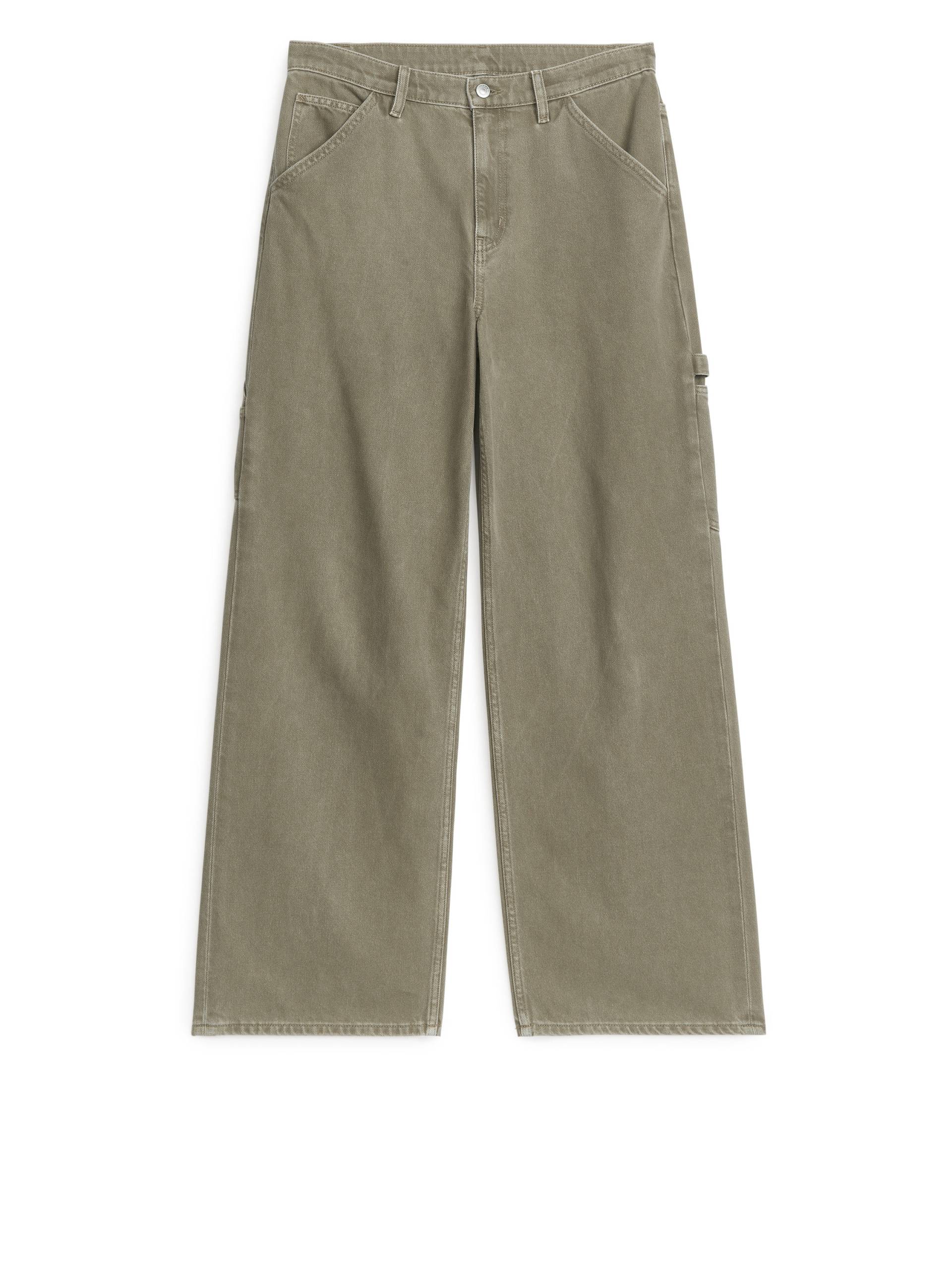 Arket WILLOW Loose Jeans Dunkelbeige, Baggy in Größe 42. Farbe: Dark beige von Arket
