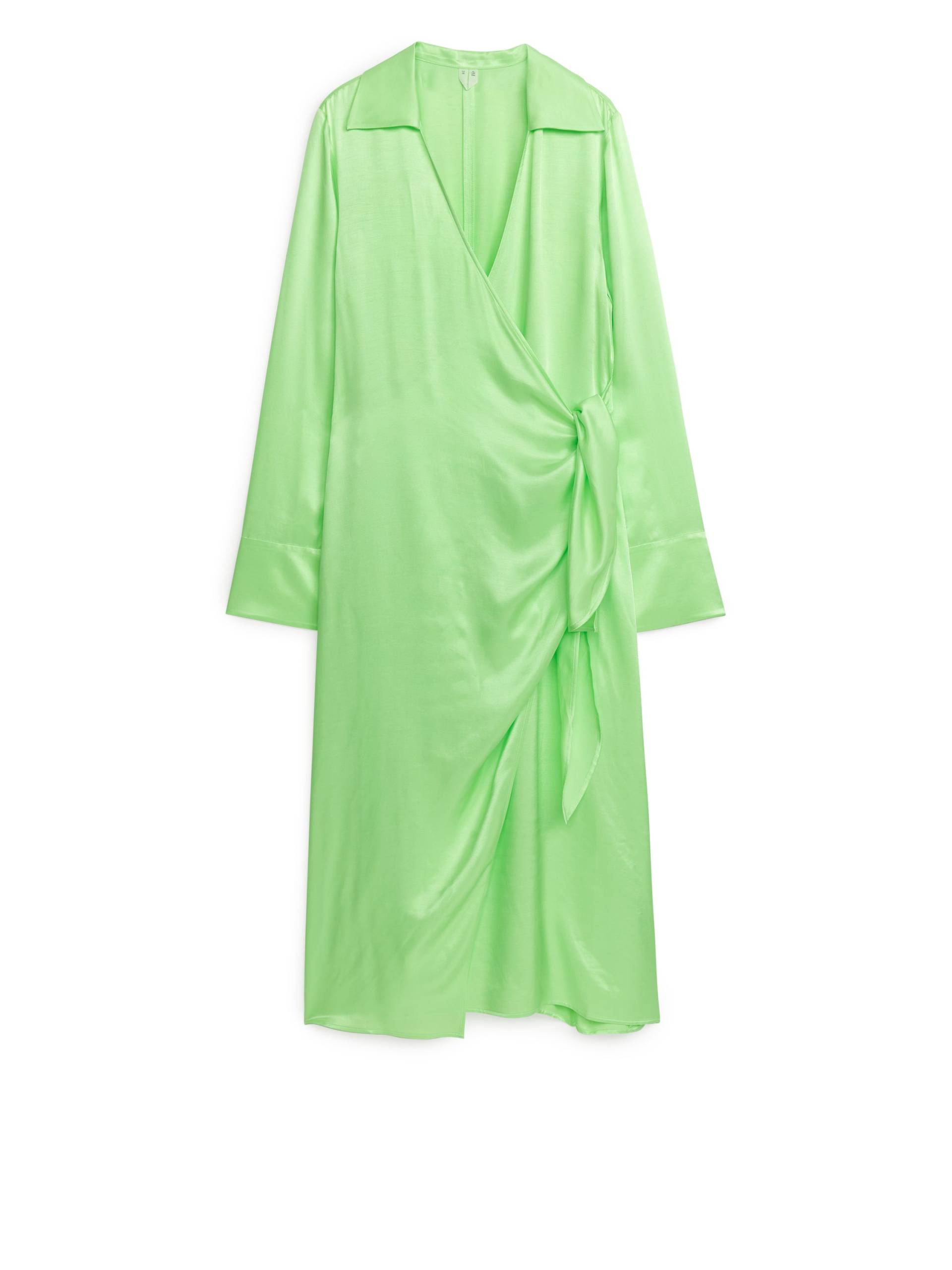 Arket Wickelkleid Hellgrün, Party kleider in Größe 34. Farbe: Light green von Arket