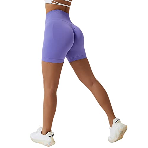 Arkim Sport Shorts Damen, Scrunch Butt High Waisted Kurze Sporthose Damen, Push Up Booty Nahtlos Biker Yoga Leggings Fitness Gym Shorts von Arkim