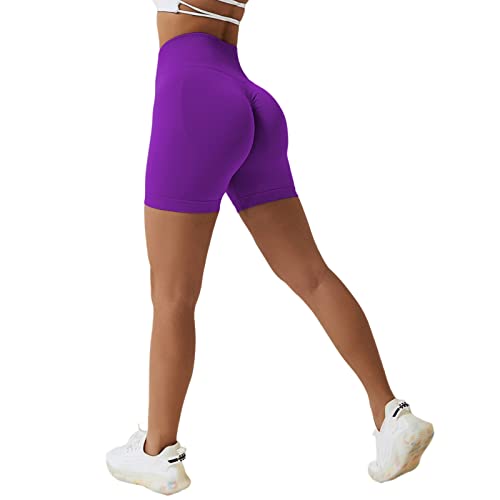 Arkim Sport Shorts Damen, Scrunch Butt High Waisted Kurze Sporthose Damen, Push Up Booty Nahtlos Biker Yoga Leggings Fitness Gym Shorts von Arkim