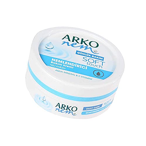 Arko Nem Soft Touch Creme Classic 100ML x 3- Creme für trockene Haut - Creme Frauren Männer - 3 Stück, 3 in 1 Bundle von Arko