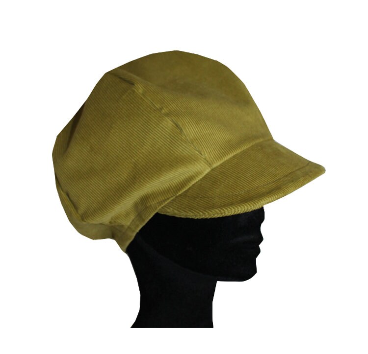Gavroche-Mütze/Cord Helles Khaki von ArlekinCreation