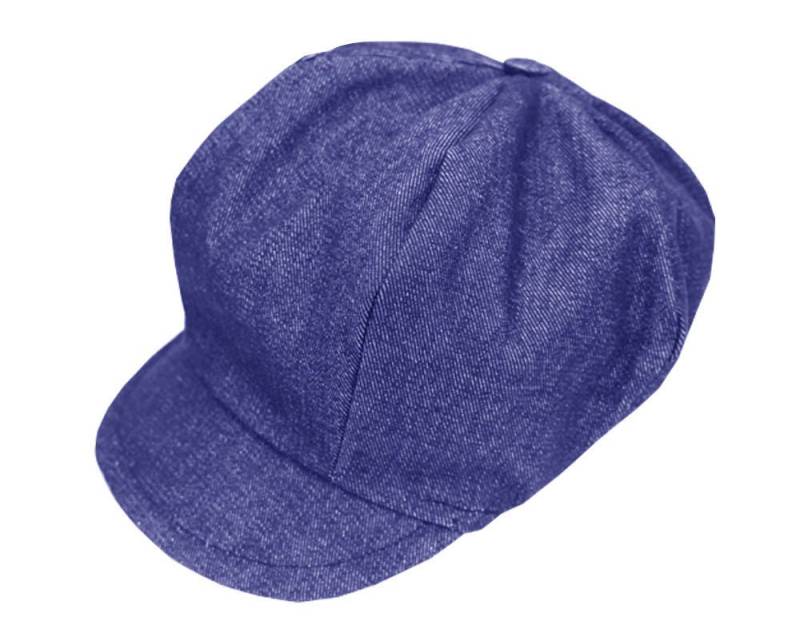 Kappe Im Newsboy-stil Aus Denim-Blauem Jean-Canvas Kappe Im Newsboy-stil Aus Denim-Blauem Jean-Canvas von ArlekinCreation