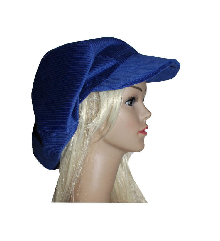 Königsblaue Cord-Rasta-Mütze - Speziell Für Afro-Dreadlocks von ArlekinCreation