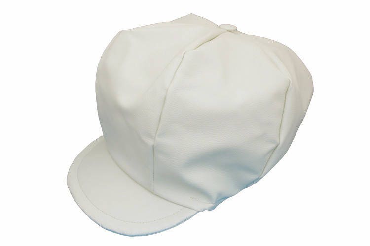 Rasta Cap Kunstleder Weiß Creme Besondere Dreadlocks von ArlekinCreation