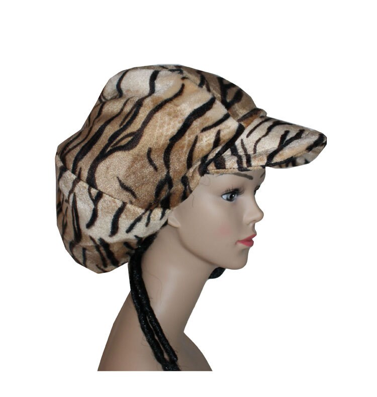 Rasta-Mütze Aus Kunstfell, Giraffe, Gepard, Tiger von ArlekinCreation