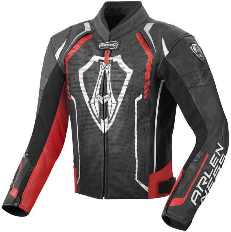 Arlen Ness Motorradjacke Track Motorrad Lederjacke von Arlen Ness