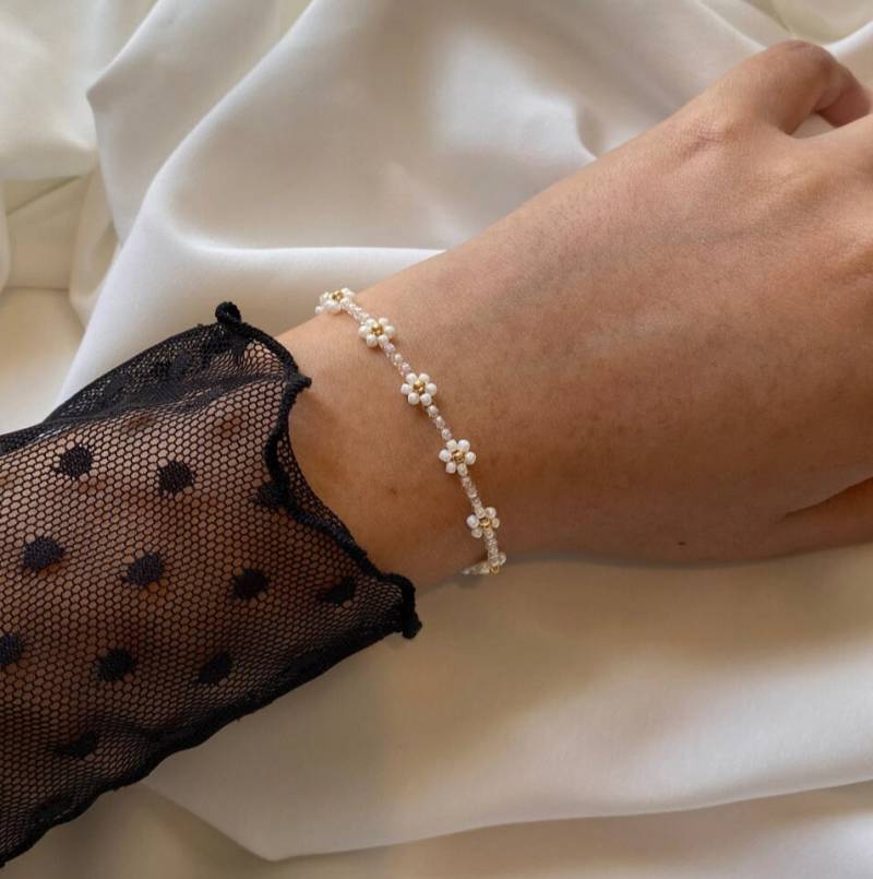 Daisy Saatperlen Armband von ArleneAcreations