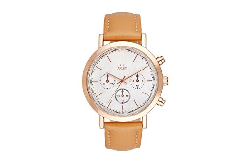 Arley Unisex Analog Quarz Uhr mit Leder Armband ARL701 von Arley