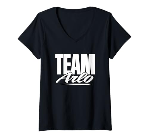 Damen Name des Teams Arlo, Applaus für den Arlo-Support T-Shirt mit V-Ausschnitt Damen Name des Teams Arlo, Applaus für den Arlo-Support T-Shirt mit V-Ausschnitt von Arlo Fan Club Designs