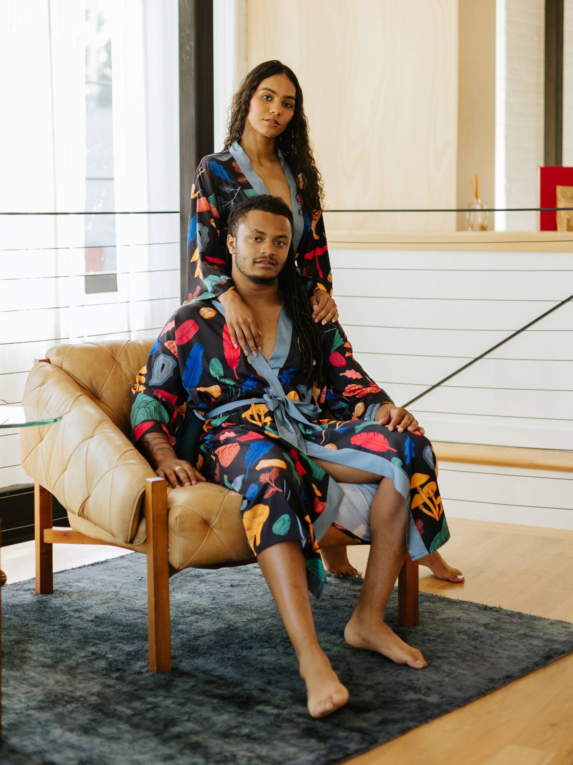Pilze Set 2 Kimonos Für Paare ~ Pyjamas Männer Und Frauen Vegan Silk Bademäntel Jahrestag Geschenk Sie Ihn Pilze Set 2 Kimonos Für Paare ~ Pyjamas Männer Und Frauen Vegan Silk Bademäntel Jahrestag Geschenk Sie Ihn von ArloGoods