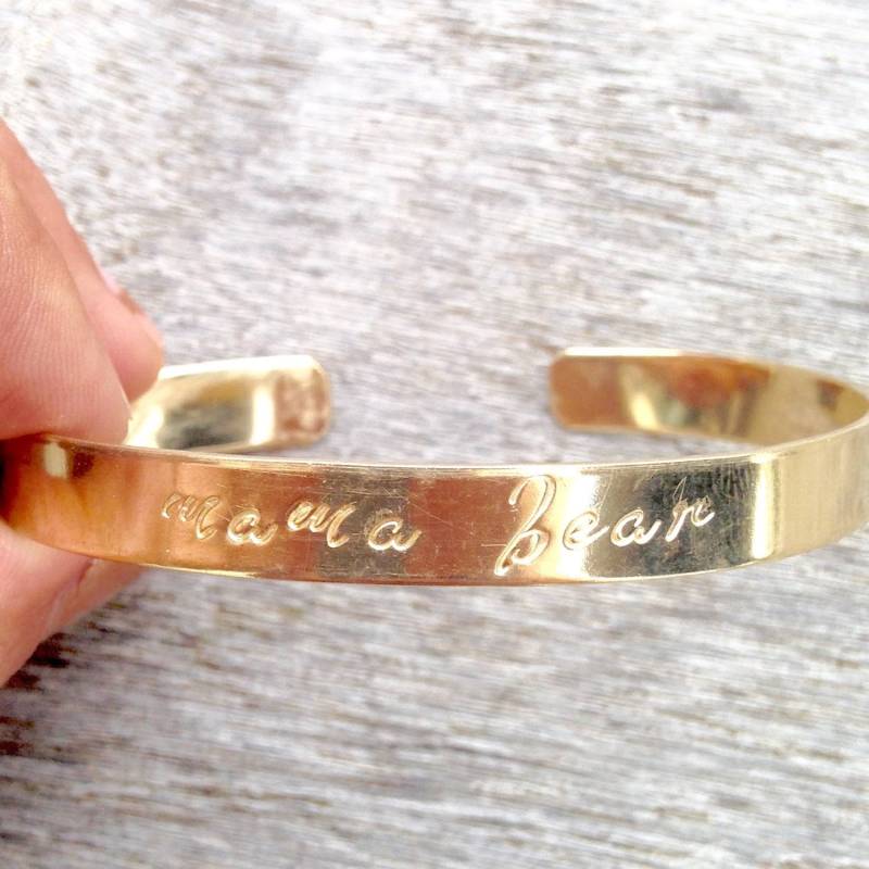 Mama Bear Cuff Armband | Erhältlich in Sterling Silber, Messing Oder Kupfer Mama Bear Cuff Armband | Erhältlich in Sterling Silber, Messing Oder Kupfer von ArmWireJewelry