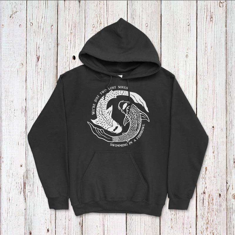 Pink Floyd Hoodie, Wish You Were Here Zitat Shirt, "Wir Sind Nur Zwei Verlorene Seelen, Die in Einer Fischschüssel Schwimmen" Classic Rock Shirt Pink Floyd Hoodie, Wish You Were Here Zitat Shirt, "Wir Sind Nur Zwei Verlorene Seelen, Die in Einer Fischschüssel Schwimmen" Classic Rock Shirt von ArmadilloTees