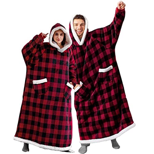 CASKIE Extra Lang Große Hoodie Sweatshirt XXXL, Original Decke Pullover, Super weiche gemütliche warme komfortable Kapuze Robe, Geeignet Kapuzenpullover für Damen, Herren und Jugendliche von CASKIE