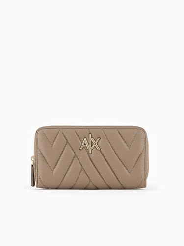 Emporio Armani Damen Armani Exchange Stepp Continental Zip Around Geldbörse Reisezubehör-Bi-Fold-Brieftasche, Bühne-Bühne von Emporio Armani