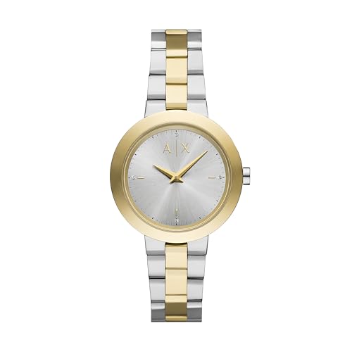A|X ARMANI EXCHANGE Damen-Armbanduhr aus zweifarbigem Edelstahl (Modell: AX5171), Zweifarbig von Armani Exchange