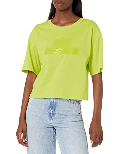 A|X ARMANI EXCHANGE Damen Cropped Bubble-Logo T-Shirt, Mirage, XX-Large von Emporio Armani