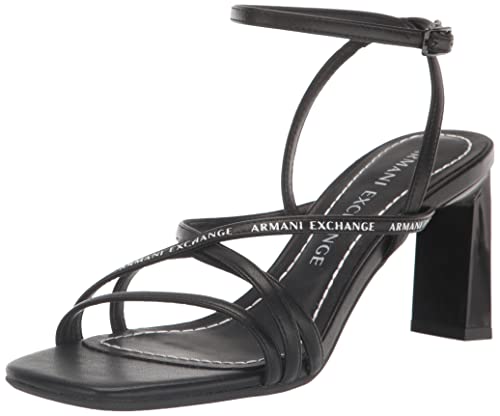 A|X ARMANI EXCHANGE Damen Dalia High Heel Sandale mit Absatz, Schwarz, 37 EU von Emporio Armani