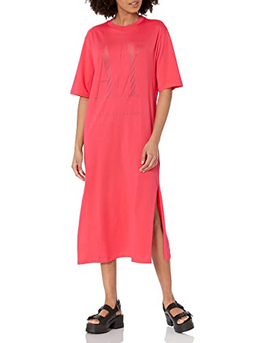 A｜X ARMANI EXCHANGE Damen Foundation Icon Devore T-Shirt Lässiges Kleid, Highlight, Groß von Armani Exchange