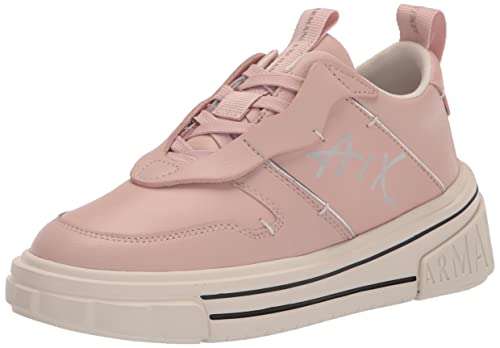 A|X ARMANI EXCHANGE Damen Rock Sneaker, Rose + Silber, 39.5 EU von Armani Exchange