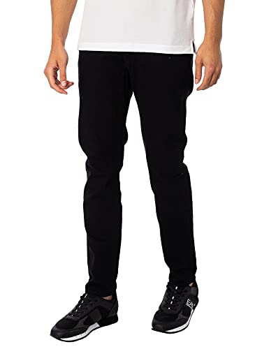 Armani Exchange Herren 5 Pocket Twill Slim Jeans, Schwarzer Stretch-Bull Denim, 36 von Armani Exchange