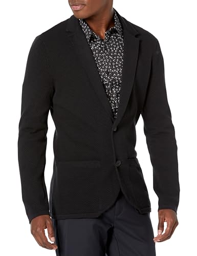 Armani Exchange A|X Herren-Blazer aus Baumwolle, Schwarz, L von Emporio Armani