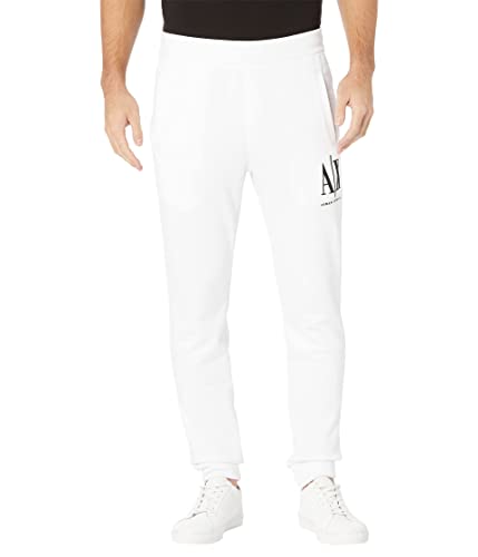 A|X ARMANI EXCHANGE Herren Icon Hose Trainingshose, Weiß, Mittel von Armani Exchange