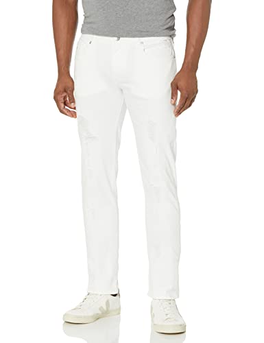 Emporio Armani Herren J13 Slim Fit Bull Denim Jeans, Weiss/opulenter Garten, 48 von Emporio Armani