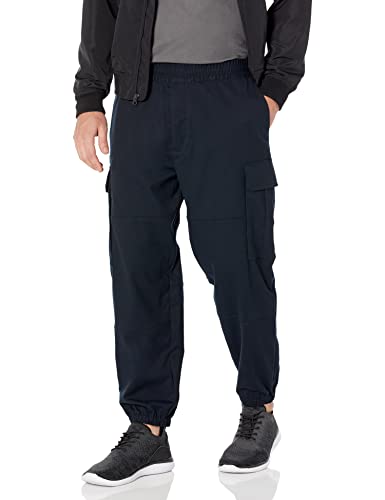 Emporio Armani Herren Kordelzug, doppelt gestrickt Hose, Schwarz, X-Klein von Emporio Armani