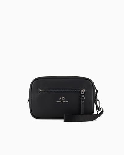 Armani Exchange Herren Eco-leather Travel Case Bag Reisetasche, Schwarz, Einheitsgröße von Armani Exchange