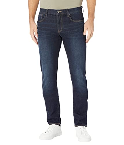 Emporio Armani Herren 5 Pocket Slim Denim Jeans, Dunkle Waschung, Tabaknähte, Stretch-Baumwolle, 49 von Emporio Armani