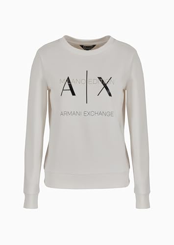 A|X Armani Exchange Women's Milano Edition Crewneck Pullover Sweatshirt, Journal, 46 von Armani Exchange