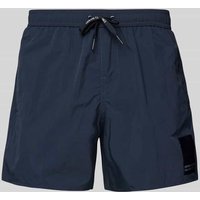 ARMANI EXCHANGE Badehose mit Label-Patch in Marine, Größe XL von Armani Exchange