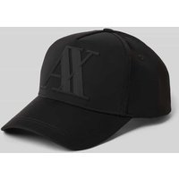 ARMANI EXCHANGE Base Cap mit Logo-Applikation Modell 'Debossed' in Black, Größe 1 von Armani Exchange