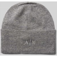 ARMANI EXCHANGE Beanie mit Kaschmir-Anteil in Hellgrau, Größe 1 von Armani Exchange