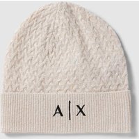 ARMANI EXCHANGE Beanie mit Kaschmir-Anteil in Gold, Größe 1 von Armani Exchange