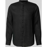 ARMANI EXCHANGE Freizeithemd mit verdeckter Knopfleiste in Black, Größe L von Armani Exchange