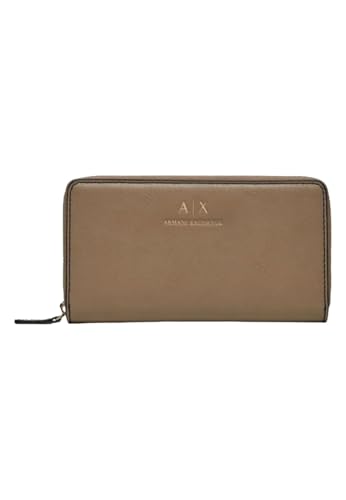 ARMANI EXCHANGE Geldbörse mit Reißverschluss Key Push Pillow 948068CC749, hellbraun, Taglia Unica, Mit Reißverschluss von ARMANI EXCHANGE