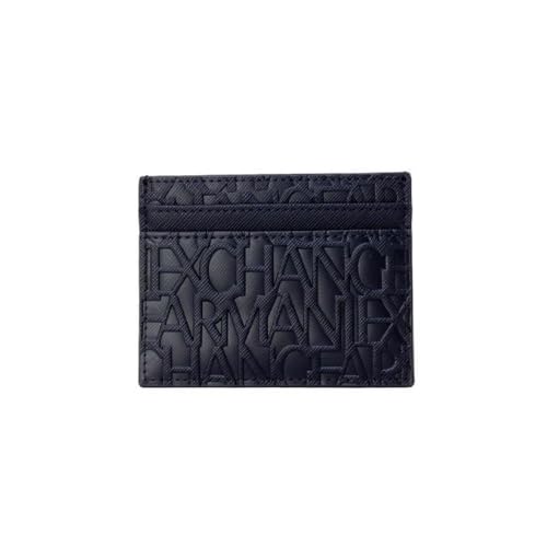 ARMANI EXCHANGE Kartenetui mit blauem Logo, blau, 10x7cm von Armani Exchange