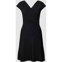 ARMANI EXCHANGE Knielanges Kleid in Ripp-Optik in Black, Größe XL von Armani Exchange