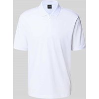 ARMANI EXCHANGE Poloshirt mit kurzem Reißverschluss in Weiss, Größe L von Armani Exchange