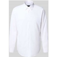ARMANI EXCHANGE Regular Fit Freizeithemd mit Kentkragen in Weiss, Größe M von Armani Exchange