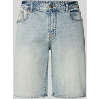 ARMANI EXCHANGE Regular Fit Jeansshorts im 5-Pocket-Design in Hellgrau, Größe 30 von Armani Exchange
